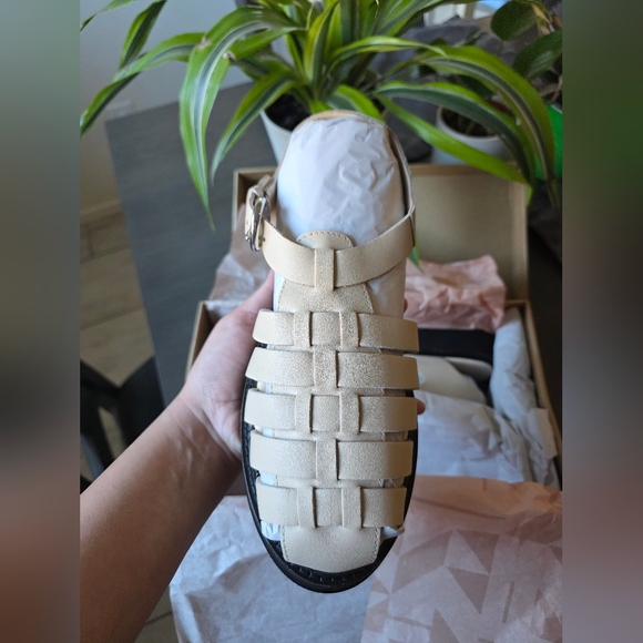 Anthropologie Fisherman Sandals Cream Size EU 40 - Picture 6 of 9